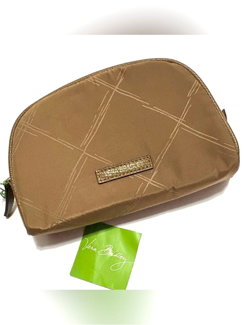 NWT - VERA BRADLEY Preppy Poly Small Cosmetic Case - Toast
